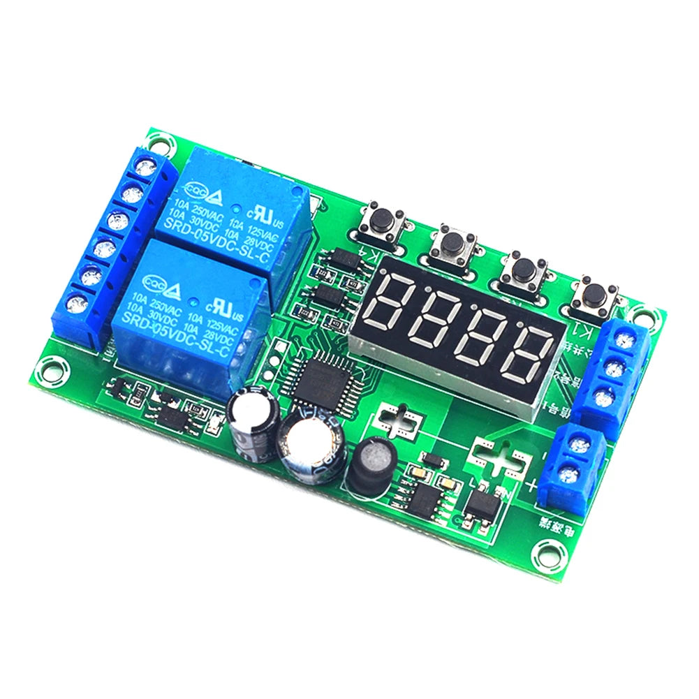 YF-7 Dual-Channel Delay Relay Module 7-30V DC Timer PCB Relay Timer Module Richie's 1PC