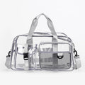 PVC Transparent Cosmetic Bag Waterproof Travel Organizer Tote Cosmetic Organizer Bag Richie's Gray