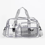 PVC Transparent Cosmetic Bag Waterproof Travel Organizer Tote Cosmetic Organizer Bag Richie's Gray
