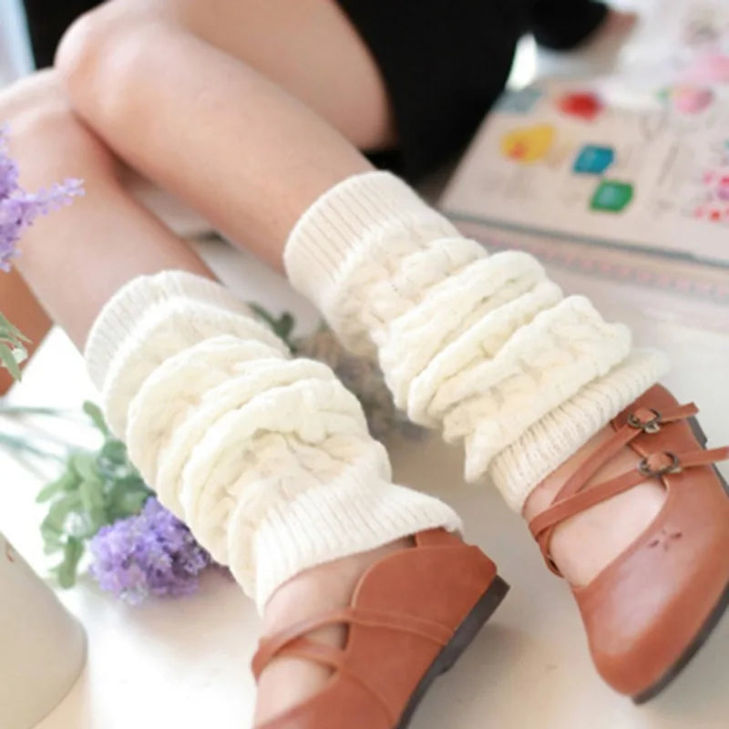 Women's Floral Knit Leg Warmers – Knee Cover & Sports Socks Leg Warmers Richie's