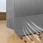 Self-Adhesive Door Draft Stopper Brush Seal Strip | Soundproof Door Seal Strip Richie's Grey-30MM