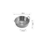304 Stainless Steel Dual-Handle Snack & Sauce Dipping Bowl Dipping Bowl Richie's Silver-M