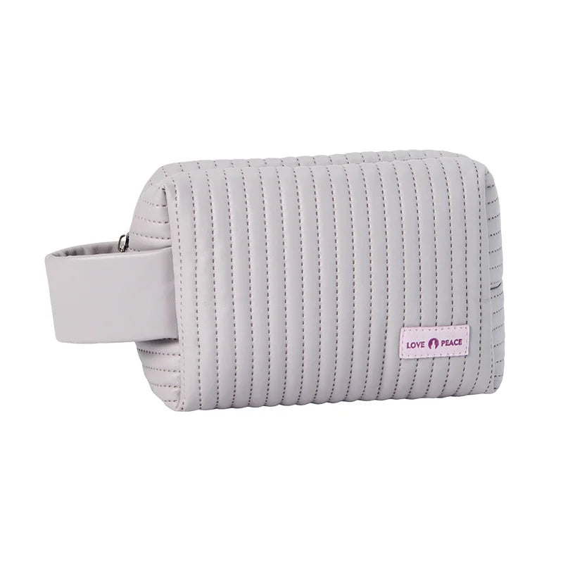 Women's PU Makeup Bag Waterproof Travel Toiletry Organizer Cosmetic Travel Bag Richie's light purple