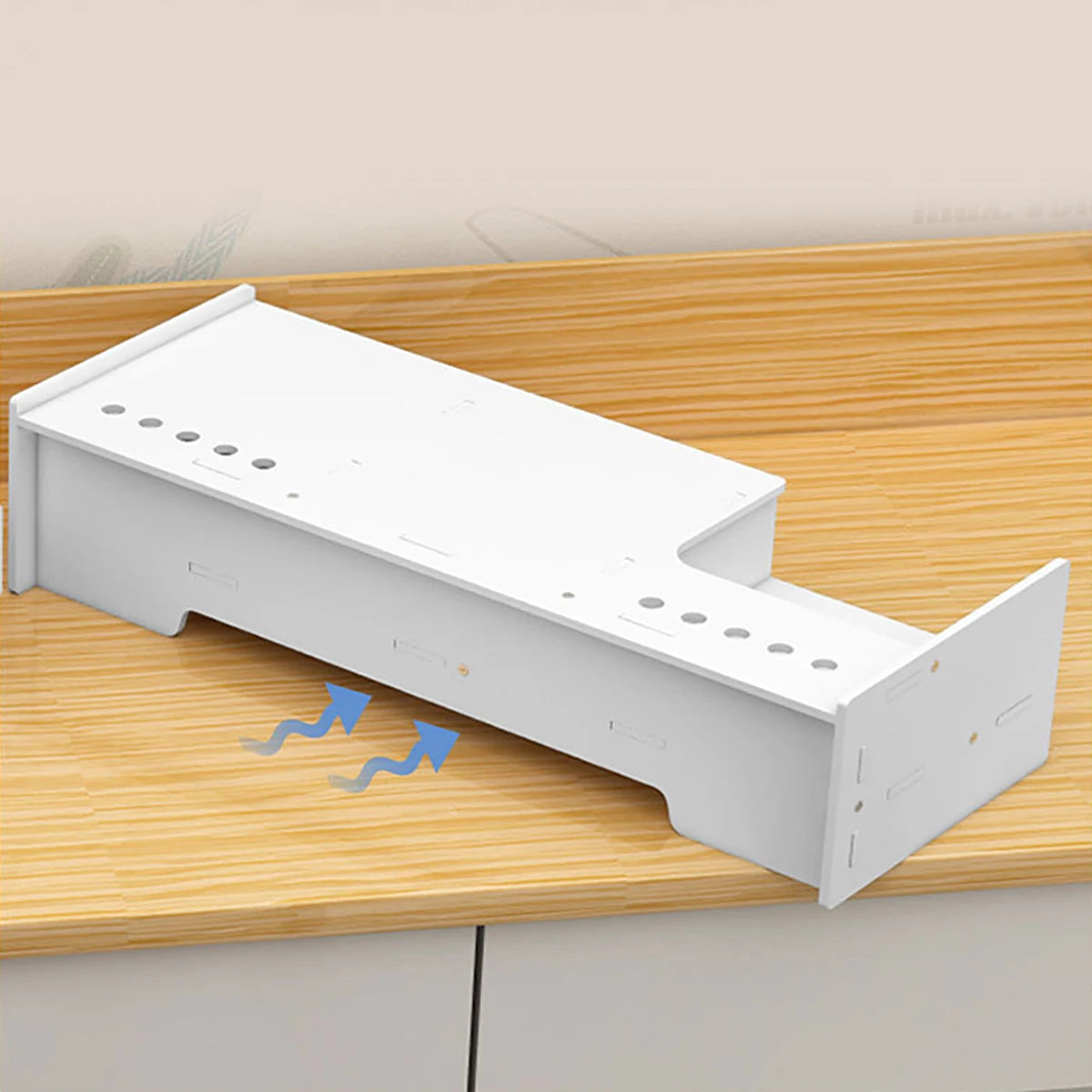 White Monitor Stand Riser with Drawers & Heart Design Monitor Stand Riser Richie's