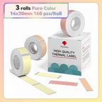 Phomemo Q30 White Waterproof Thermal Labels – 3 Rolls Thermal Label Rolls Richie's 14x30mm Color P11 China Mainland