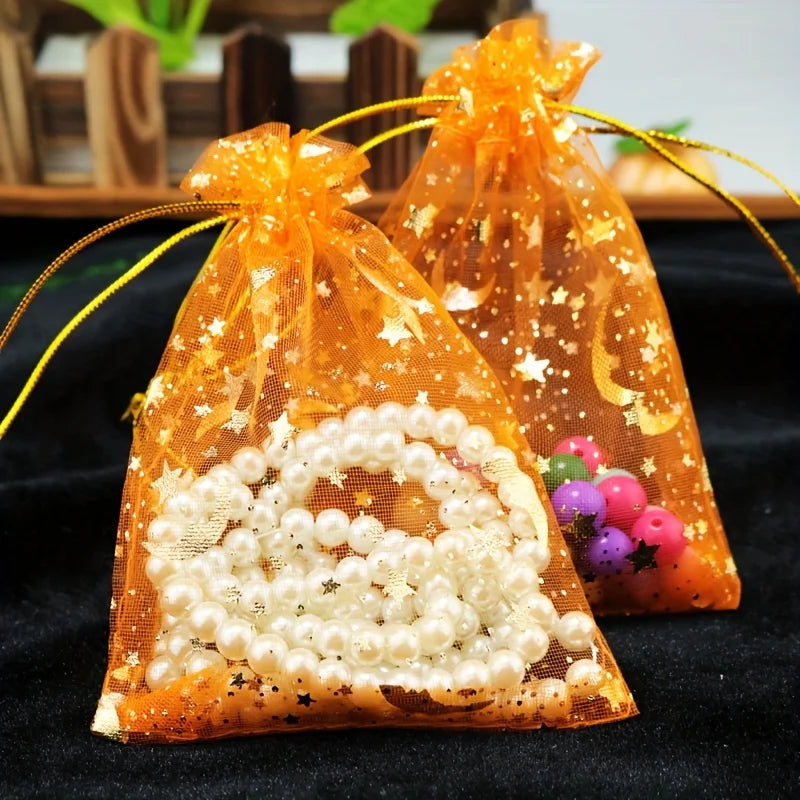 50 PCS Polyester Gift Bags – Jewelry, Wedding & Holiday Storage Gift Storage Bags Richie's