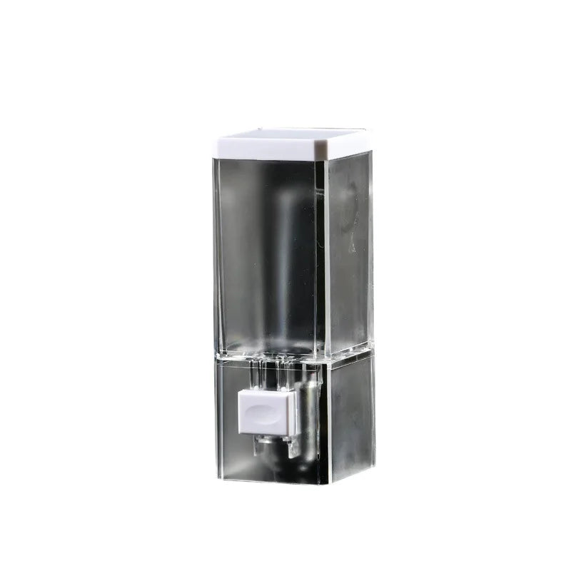No-Drill Wall Mount Manual Soap Dispenser – Transparent ABS Soap Dispenser Richie's