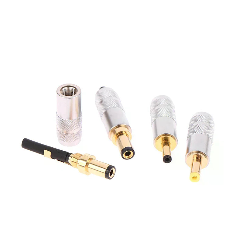 Gold Copper DC Power Plug Male Connector – 4 Sizes DC Power Connector Richie's