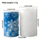 Christmas Silicone Mold – DIY Candles, Gypsum & Ornaments Silicone Craft Mold Richie's snowflake 1pc