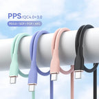 65W Fast Charging USB-C Cable 1.2m Liquid Silicone Type-C USB-C Charging Cable Richie's