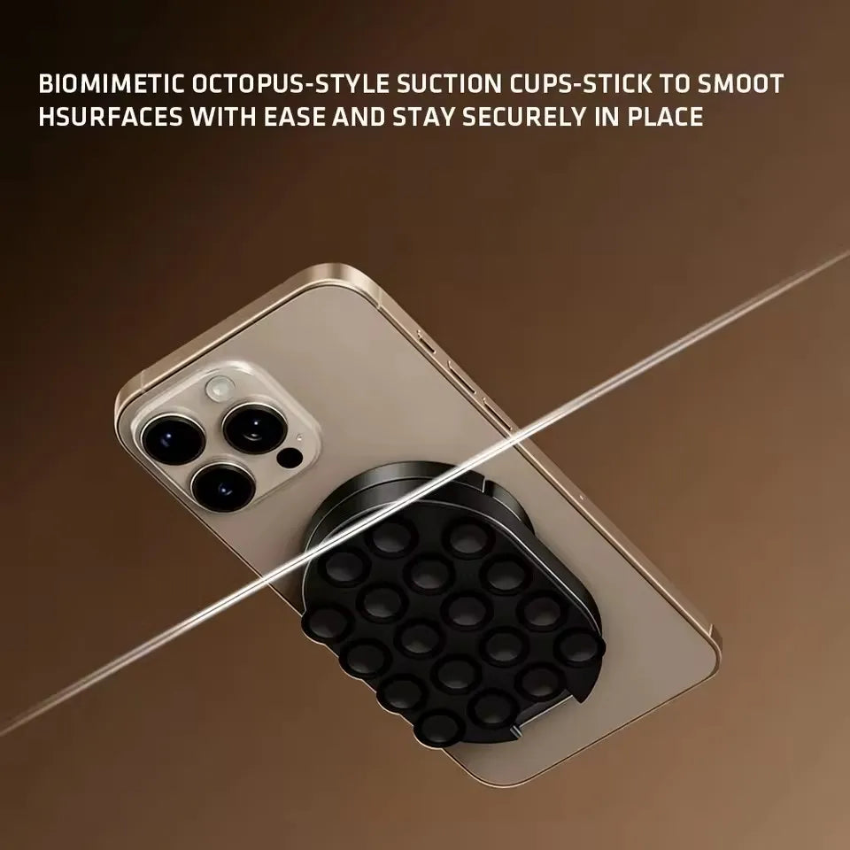Magnetic Suction Cup Phone Stand 360° Rotation Foldable Mount Phone Stand Mount Richie's