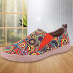 Women's Canvas Slip-On Loafers – Ethnic Anti-Slip Flat Shoes Canvas Slip-On Loafers Richie's
