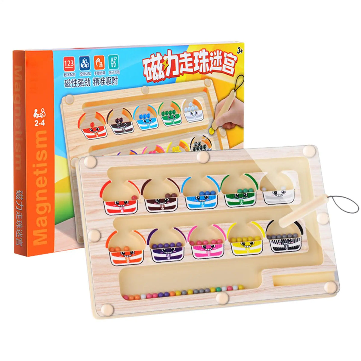 Magnetic Color & Number Maze Educational Toy for Kids 3+ Educational Maze Toy Richie's