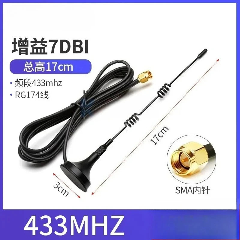 315–470MHz SMA Male LoRa Omnidirectional Antenna 12dBi High Gain LoRa Antenna Richie's 433MHZ 17CM 3M