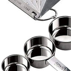 12-Piece Stainless Steel Measuring Cups & Spoons Set – Stackable Measuring Cups & Spoons Richie's
