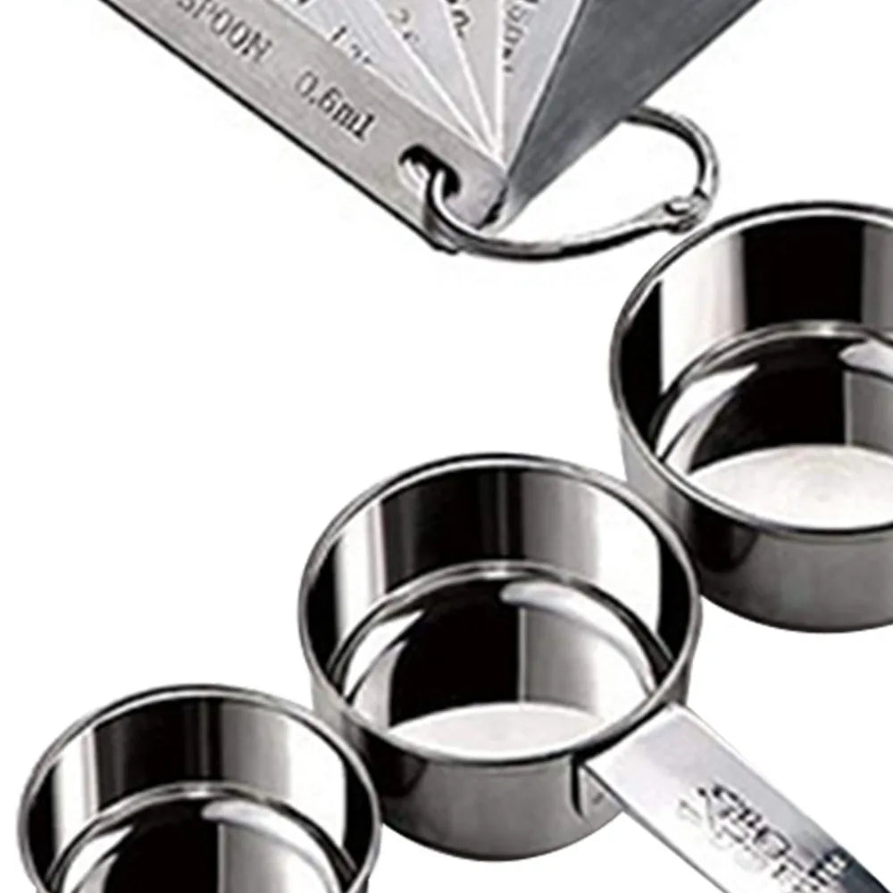 12-Piece Stainless Steel Measuring Cups & Spoons Set – Stackable Measuring Cups & Spoons Richie's