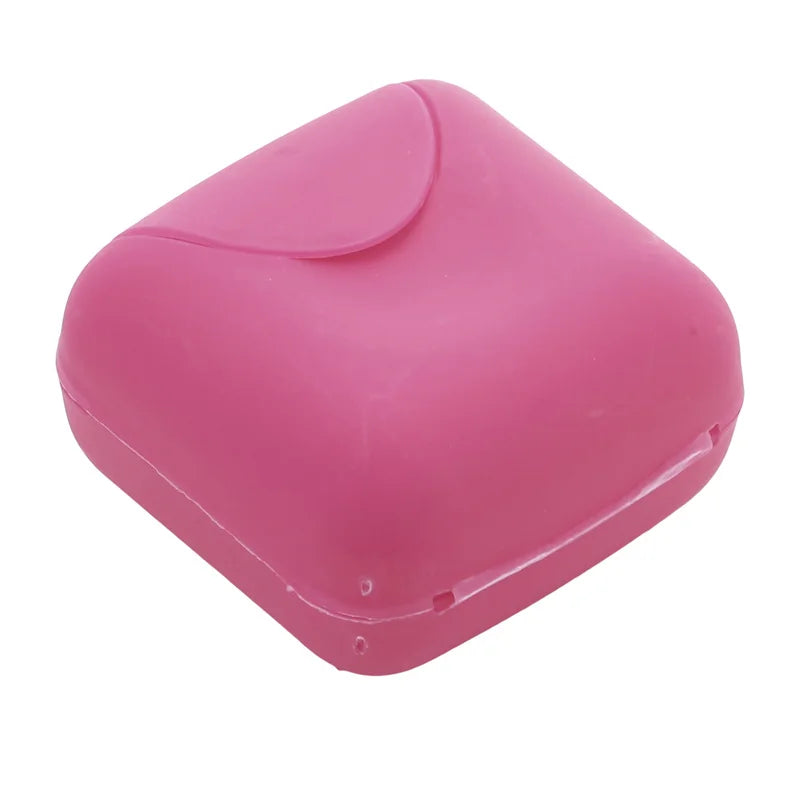 Portable Travel Soap Box with Lid – Candy Color Soap Dish Travel Soap Dish Richie's S-Rose