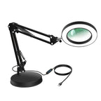 10X LED Magnifying Desk Lamp – Foldable, 3 Color Modes Magnifying Desk Lamp Richie's Black