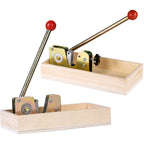 Stainless Steel Nut Cracker & Macadamia Opener with Wood Box Manual Nut Cracker Richie's