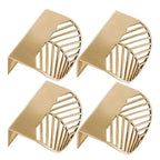 4pcs Gold Leaf Cabinet Pulls – Zinc Alloy Drawer Knobs Cabinet Drawer Pulls Richie's Beige