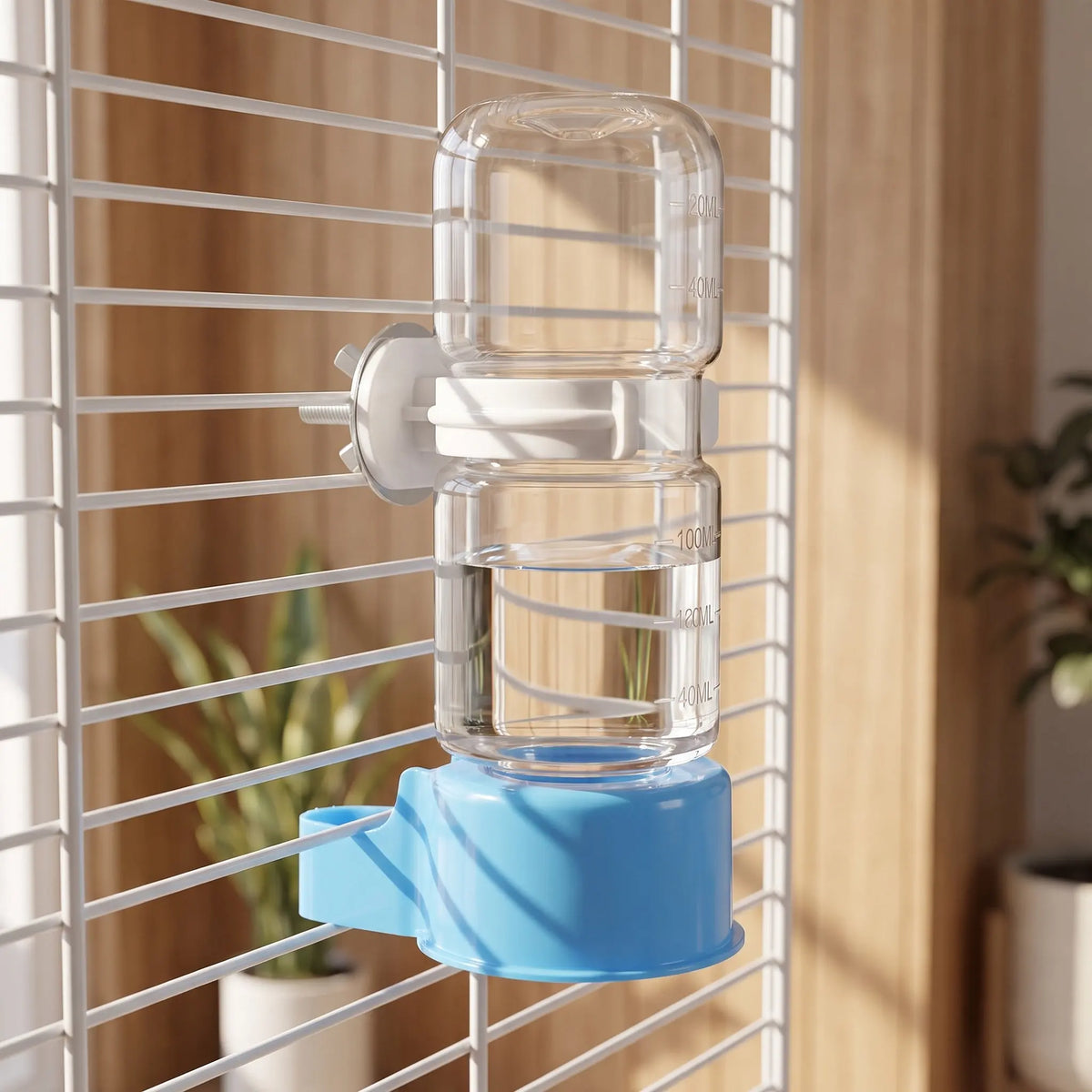 3-Pack Automatic Bird Water Dispenser 140ml Leak-Proof Parrot Cage Bird Cage Waterer Richie's
