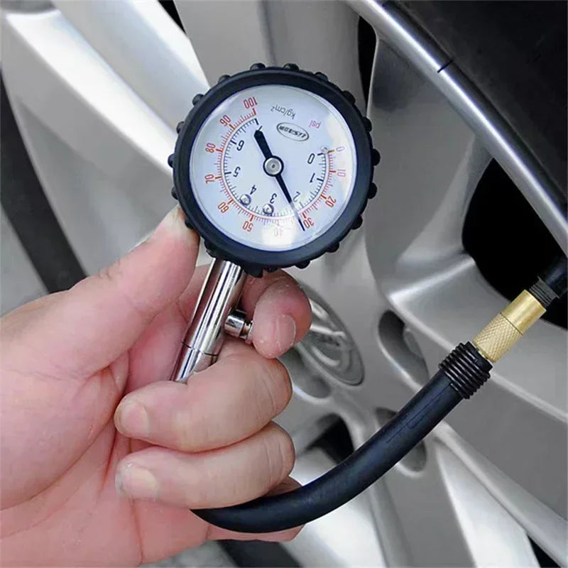 100 PSI Tire Pressure Gauge for Car, Truck, Motorcycle & Bike Tire Pressure Gauge Richie's
