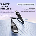 USB 3.2 Gen2 USB-C Cable 20Gbps 100W 8K 60Hz – 1M USB-C Cable Richie's
