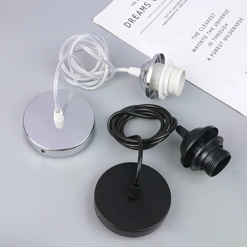 Retro E27 Pendant Lamp Holder Socket with Hanging Wire 1m/1.5m Pendant Lamp Holder Richie's