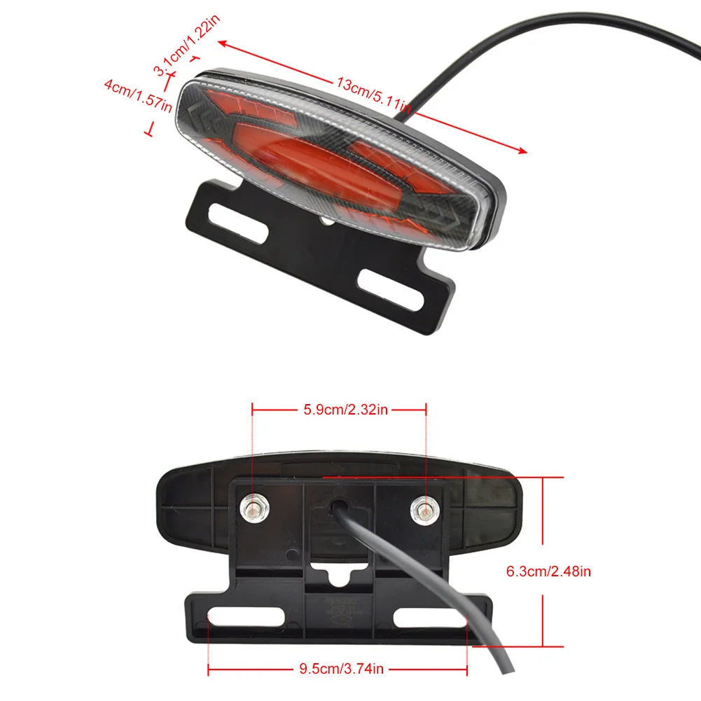 APWIKOGER 24-48V Ebike LED Front & Rear Light Set with Switch Ebike Light Set Richie's
