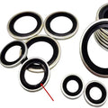 20 Pcs M6–M27 Metric Combined Washers Zinc Plated Hydraulic Seal Metric Combined Washer Richie's M30 30PCS