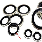 20 Pcs M6–M27 Metric Combined Washers Zinc Plated Hydraulic Seal Metric Combined Washer Richie's M30 30PCS