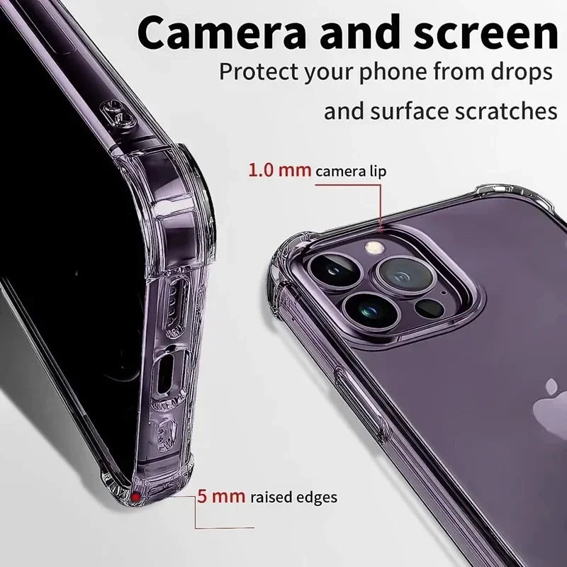 FUCHU Air-Bag Clear Case iPhone 17 Pro Max &amp; 18 – TPU Phone Case Richie's