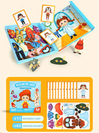 Kids Magnetic Puzzle Book – Crazy Face Dress-Up Learning Game Magnetic Puzzle Game Richie's