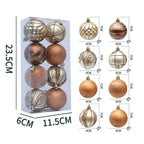 8-Pack 6cm Electroplated Plastic Christmas Ball Ornaments Christmas Tree Ornaments Richie's 2