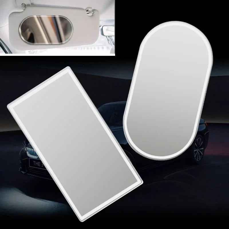 Car Sun Visor Vanity Mirror – HD Stainless Steel Makeup Mirror Car Visor Mirror Richie's