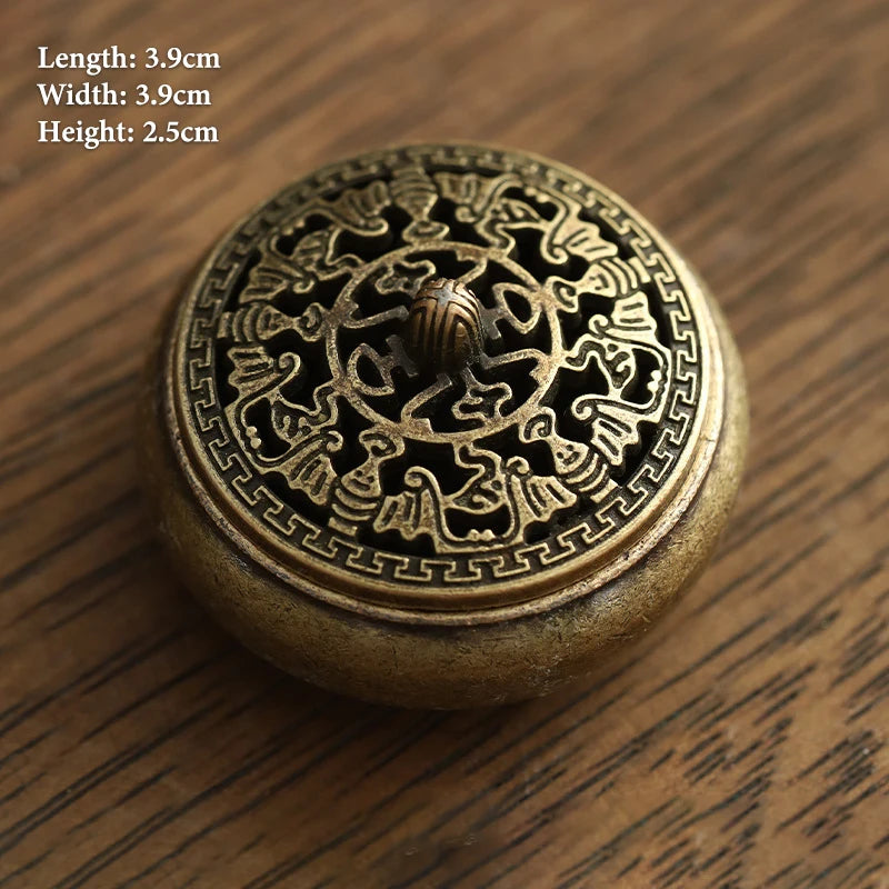 Vintage Alloy Incense Burner Stick Holder – Mini Hollow Censer Incense Burner Richie's A15