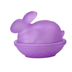 Rabbit-Shaped Crystal Glass Candy Dish with Lid | Easter Bunny Glass Candy Dish Richie's Purple