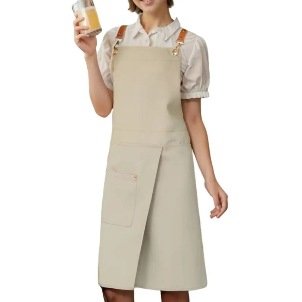 Waterproof Canvas Sleeveless Apron – Kitchen & Cafe Work Canvas Work Apron Richie's