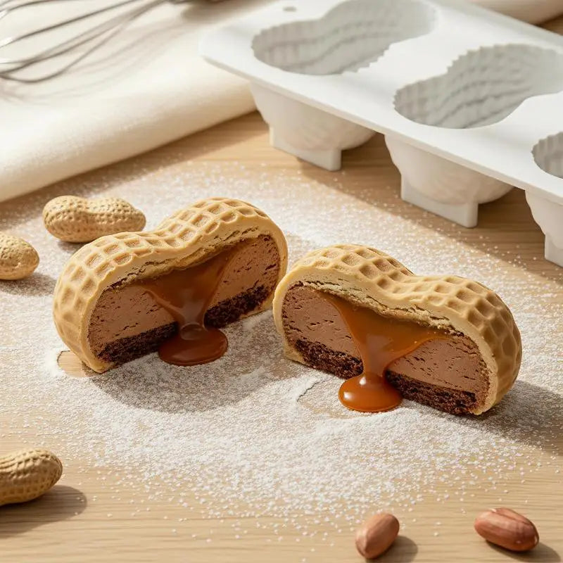 3-Cavity Peanut Walnut Silicone Cake Mold – Food Grade Bakeware Silicone Baking Mold Richie's