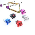 4Pcs 3D Skull License Plate Bolts for Cars & Motorcycles License Plate Fasteners Richie's