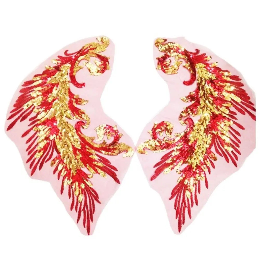 Phoenix Feather Sequined Embroidery Patch – DIY Sew-On Embroidery Patch Richie's