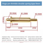 DIP SMD Double Spring PCB Pogo Pin Connectors 20/50/100 Pcs