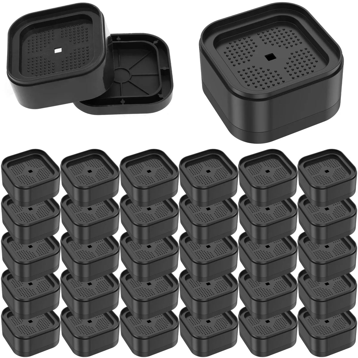 Stackable Furniture Risers – Adjustable 1" 2" 3" Bed Lift Furniture Risers Richie's 32pcs