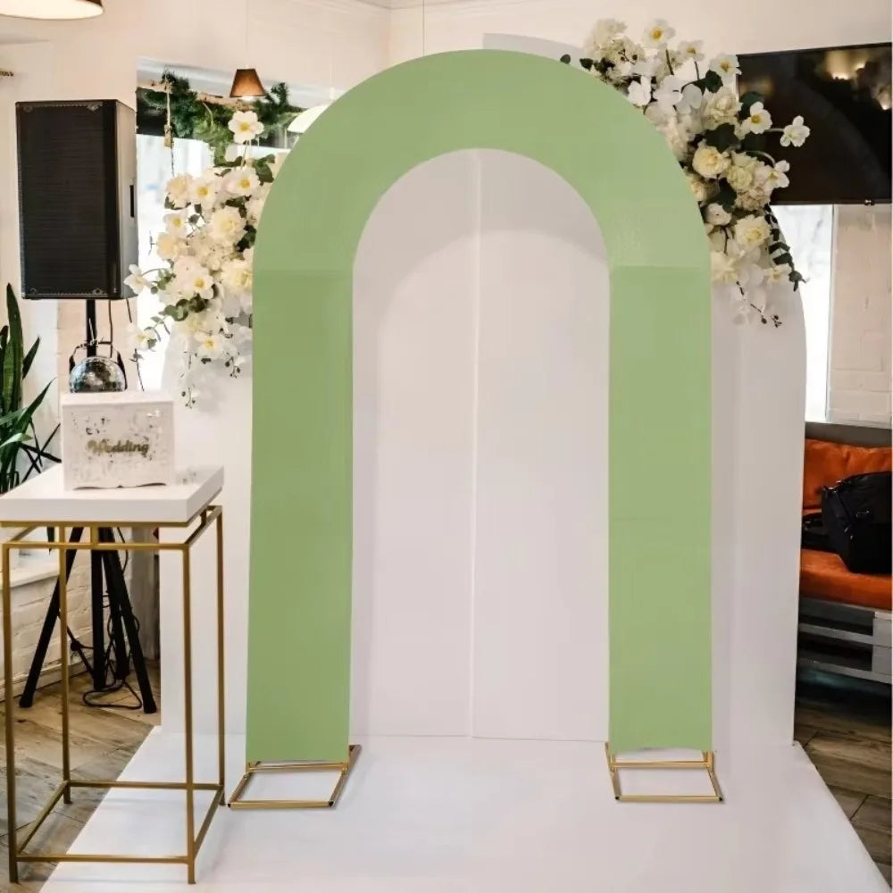 Stretchy U-Shaped Arch Backdrop Cover – Wedding Party Decor Arch Backdrop Cover Richie's Green 7 FT-2.2m-