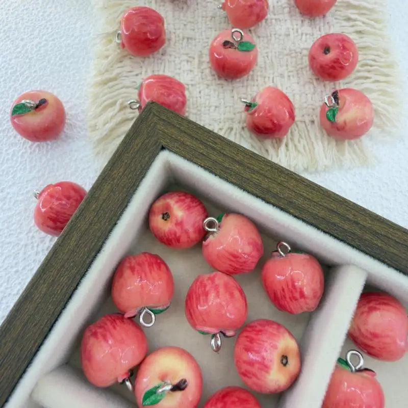 3D Resin Fruit Charms 5-Piece DIY Jewelry Making Set Jewelry Charms Richie's A2