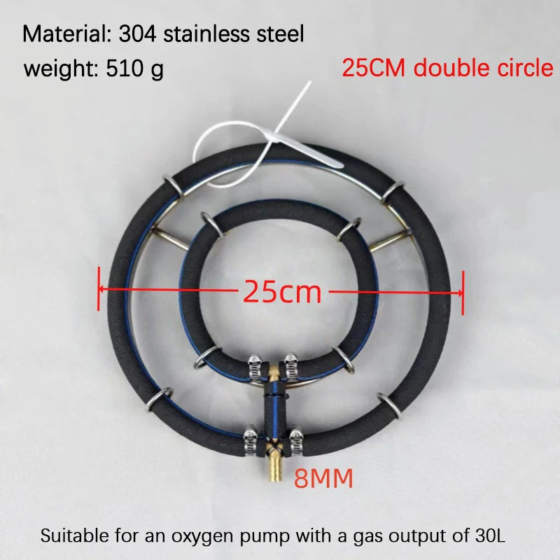 Nano Aeration Disc 304 Stainless Steel Koi Fish Pond Oxygen Plate Pond Aeration Disc Richie's A5