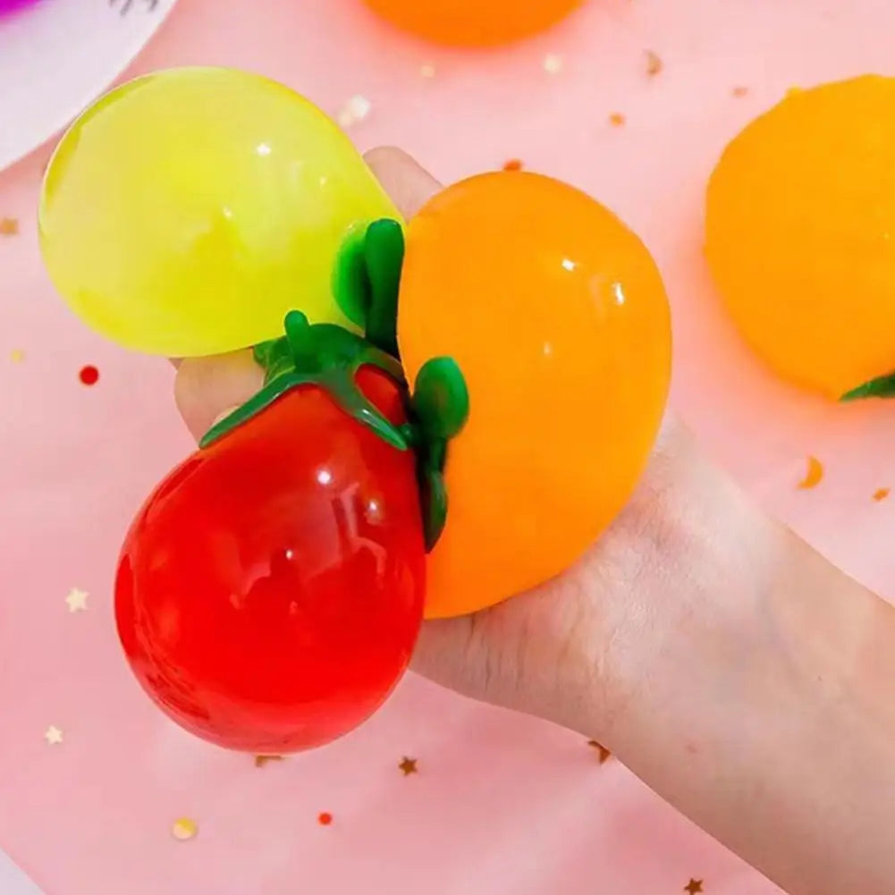 Squishy Tomato Squeeze Fidget Ball – Sensory Toy Kids Adults Fidget Squeeze Toy Richie's