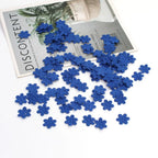 100pcs 2CM Felt Five-Petal Flower Stickers – DIY Hair Accessories Craft Flower Stickers Richie's Blue