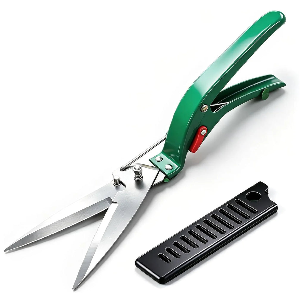 Compact Garden Grass Shears – Manganese Steel Curved Handle Garden Grass Shears Richie's green