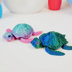 3D Printed Turtle Ornament – Colorful PLA Desktop Statue 8.5cm Desktop Figurine Richie's